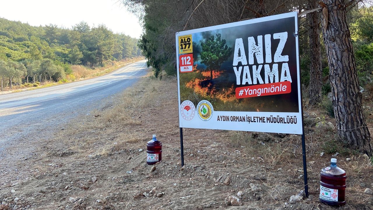 Aydın’da yangınlara ilk müdahale için damacana çözümü