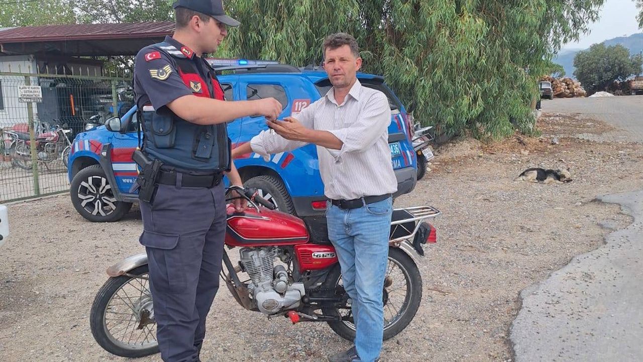Bir yıldır çalıntı olan motosiklet yol kontrolünde yakalandı