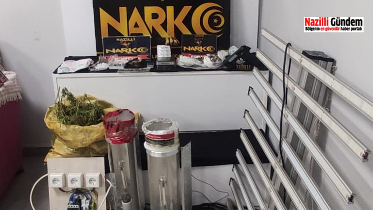 Nazilli'de eş zamanlı uyuşturucu operasyonu: 2 şüpheli tutuklandı