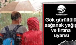 Gök gürültülü sağanak yağış ve fırtına uyarısı