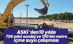 ASKİ 10 yılda 706 adet sondaj ve 100 bin metre içme suyu çalışması gerçekleştirdi