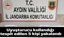 Uyuşturucu kullandığı tespit edilen 5 kişi yakalandı