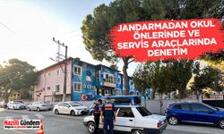 Jandarmadan okul önlerinde ve servis araçlarında denetim