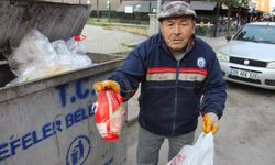 İhtiyaçtan dolayı değil, yapılan israfa dayanamadığı için çöp karıştırıyor