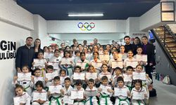 Aydın'da taekwondo dalında 2025 yılı birinci dönem kuşak sınavları yapıldı