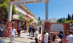 Lise önünde öğretmen ve kurye kavgası