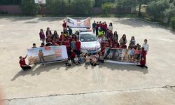 Öğrencilere trafik kuralları anlatıldı