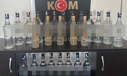 Aydın’da 25 litre sahte içki ele geçirildi