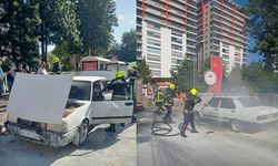 Yeni aldığı otomobil 1 saat içinde küle döndü