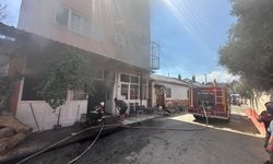 Nazilli'deki ekmek fırınında çıkan yangın panikletti