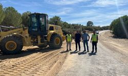 Yenipazar’da yol genişletme çalışmaları sürüyor