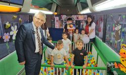 Nazilli Belediyesi'nin ‘Mobil Masal Bahçesi' çocukların hizmetine girdi