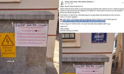 Dikiş makinesi ile gürültü yaptığı iddia edilen şahıs afişle uyarıldı