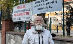 Nazilli’de merak uyandıran pankartların arkasından 79 yaşında bir idealist çıktı