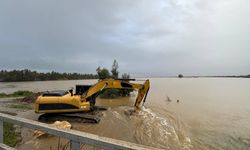 Taşkına ekiplerden müdahale