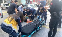 Otomobilin çarptığı yaya yaralandı