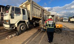 Nazilli’de damperin altında kalan 2 kişi hayatını kaybetti