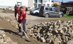 Nazilli’de yol seferberliği: Bozulan parkeler yenileniyor