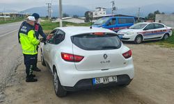 Karacasu’da bayramda trafik ekipleri sahada