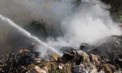Çöplük alanda çıkan yangın ekipleri harekete geçirdi