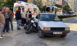 Aydın'da otomobille çarpışan motosikletli yaralandı