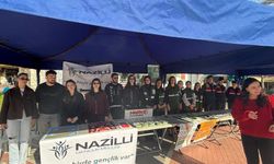 Bağımlılığa karşı el ele.. Nazilli’de bilgilendirme standı kuruldu
