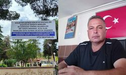 Atça’da pankart krizi... Muhtar astı, kimliği belirsiz kişiler söktü!