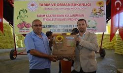 Aydın’da 9 bin kilonun üzerinde ayçiçeği tohumu üreticiye dağıtıldı