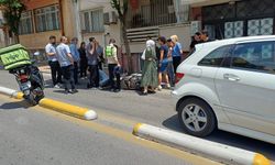 Karşı şeride geçen otomobil ile motosiklet çarpıştı: 1 yaralı
