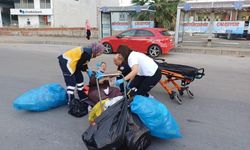 Trafiğe kapalı alanda kaza: 1 yaralı
