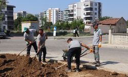 Nazilli'de yol, altyapı ve park çalışmaları sürüyor