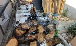 Aydın’da evin hurdalık bölümünde yangın çıktı