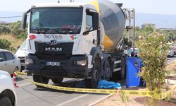 Beton mikserinin altında kaldı kaza anı görüntüleri ortaya çıktı
