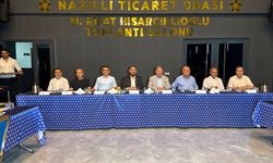 Nazilli Ticaret Odası üyeleriyle buluştu.. Başkan Arslan: “Nazilli Ticaret ve Sanayi Odası olmalı”