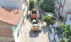 Nazilli'de 6 sokakta eş zamanlı asfalt mesaisi