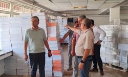 Nazilli’de ders kitabı dağıtımı öncesi hazırlıklar denetlendi