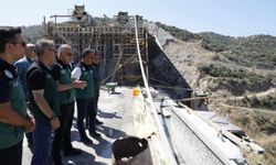 Sarıçay Barajı'nda çalışmalar aralıksız sürüyor