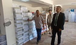Nazilli’de ders kitaplarının dağıtım hazırlıkları incelendi