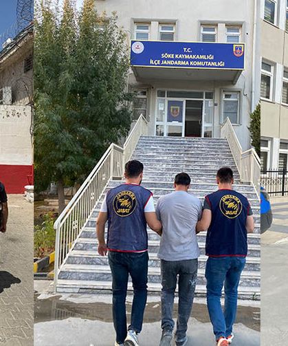 Aydın'da aranan 3 hükümlü jandarmadan kaçamadı