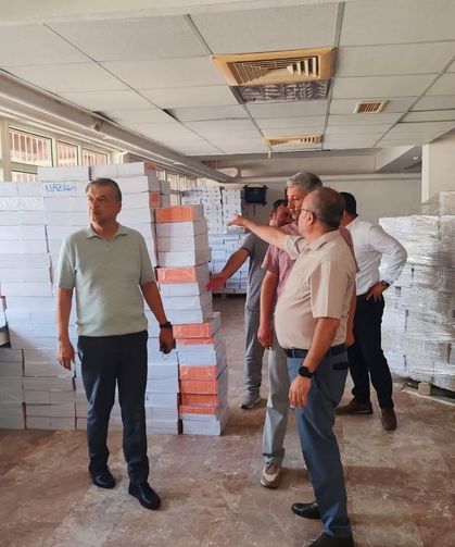Nazilli’de ders kitabı dağıtımı öncesi hazırlıklar denetlendi