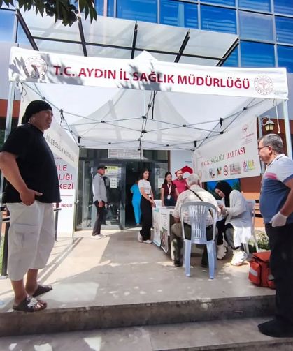 Nazilli'de vatandaşların sağlık karnesi çıkarıldı