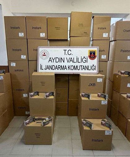 Köşk’te durdurulan araçtan 630 bin kaçak makaron çıktı