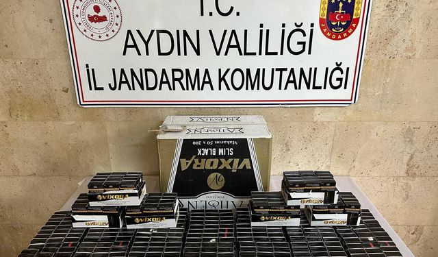 Jandarma ekiplerinden kaçak sigara operasyonu