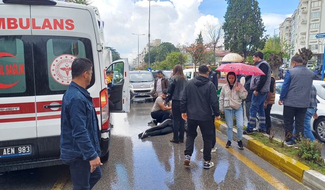 Bisiklet ile ticari araç çarpıştı: 1 yaralı