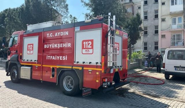 Aydın’da ev yangını