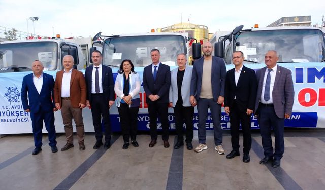 Aydın Büyükşehir’den Kuyucak’a Temizlik Desteği: 100 Konteyner ve Çöp Toplama Aracı Teslim Edildi