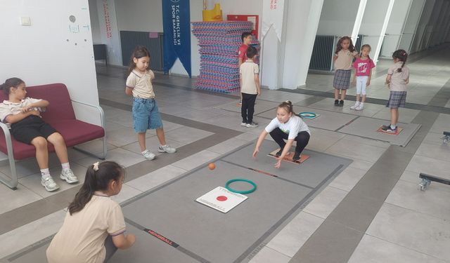 Minikler farklı spor branşlarını keşfediyor