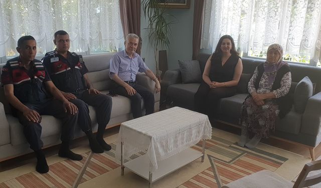 Kurban Bayramı'nda şehit aileleri unutulmadı