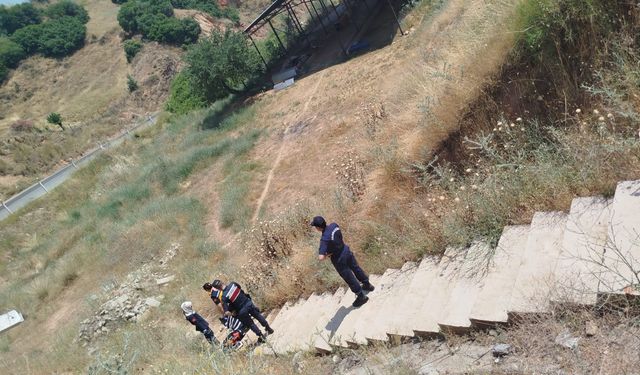 Bisikletiyle dereye uçan çocuk hayatını kaybetti