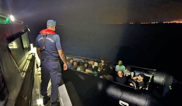 18 düzensiz göçmen kurtarıldı